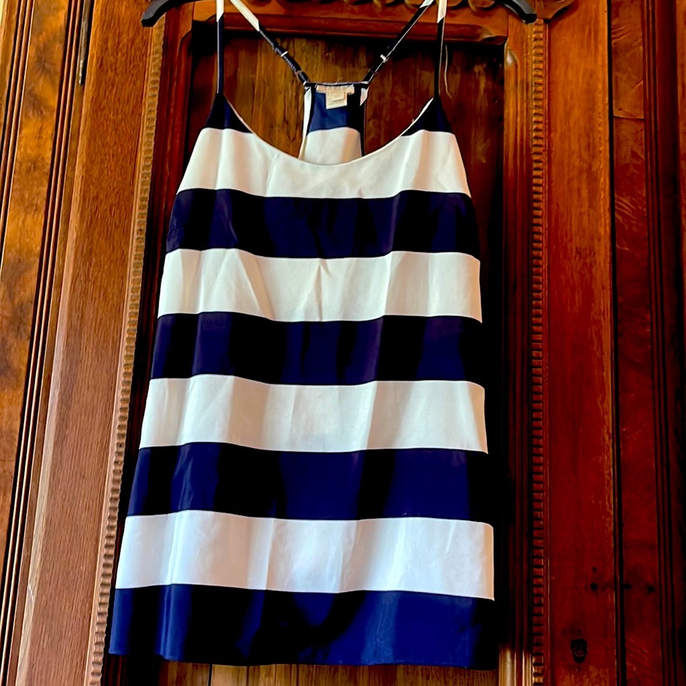 J. Crew Navy and White Top, Size 00